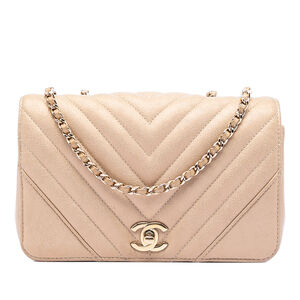 Pre-Loved Chanel Small Chevron Caviar Statement Flap